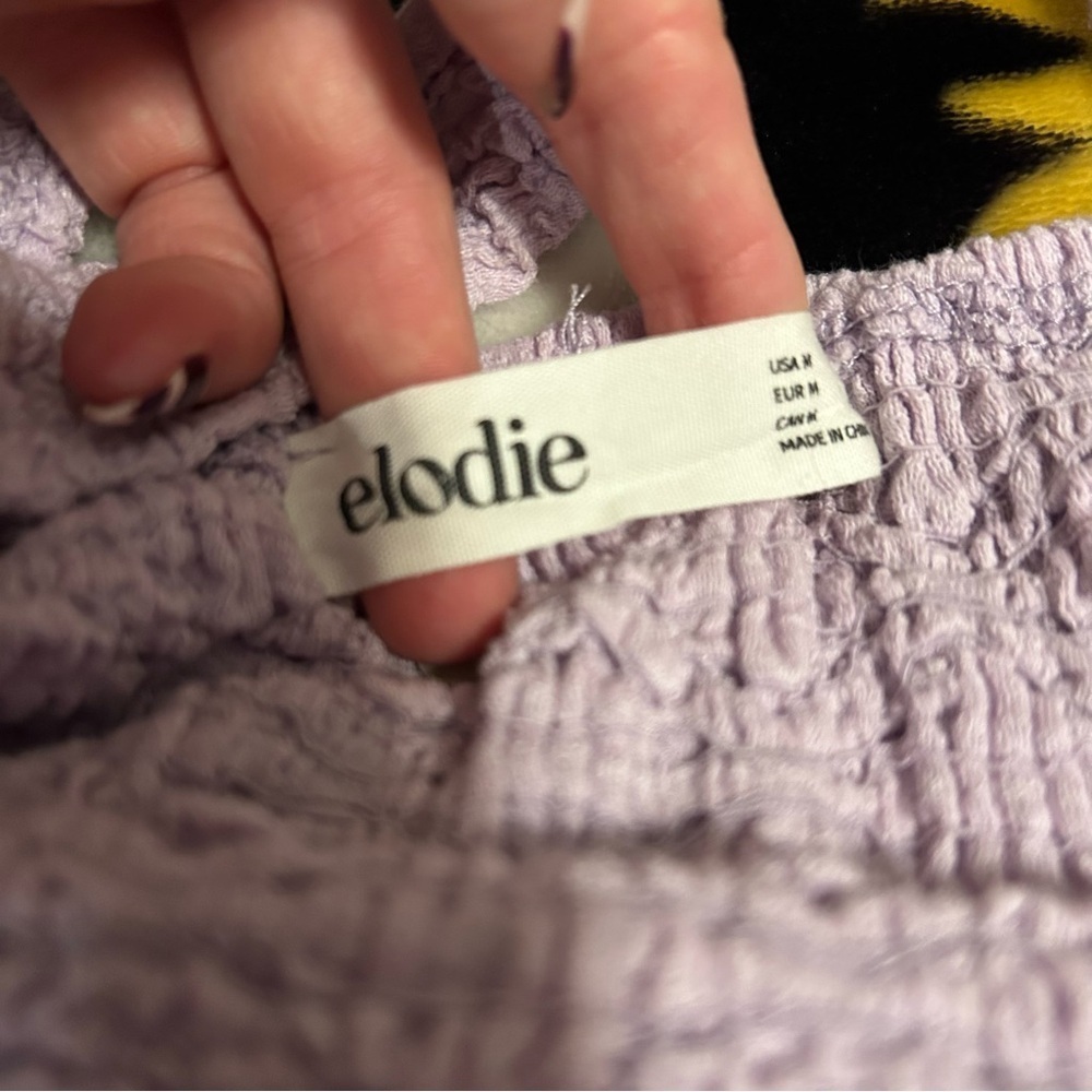 Elodie Textured Lavender Sleeveless Bodycon Dress - Picture 3 of 6